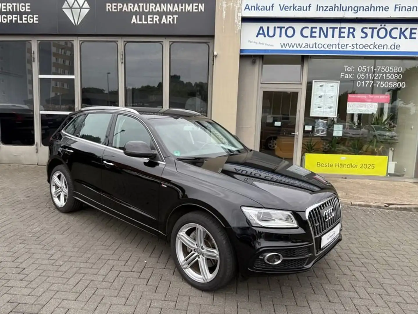 Audi Q5 3.0 TDI (190 kW) S-LINE LEDER NAVI AHK 20 ZOLL Schwarz - 1