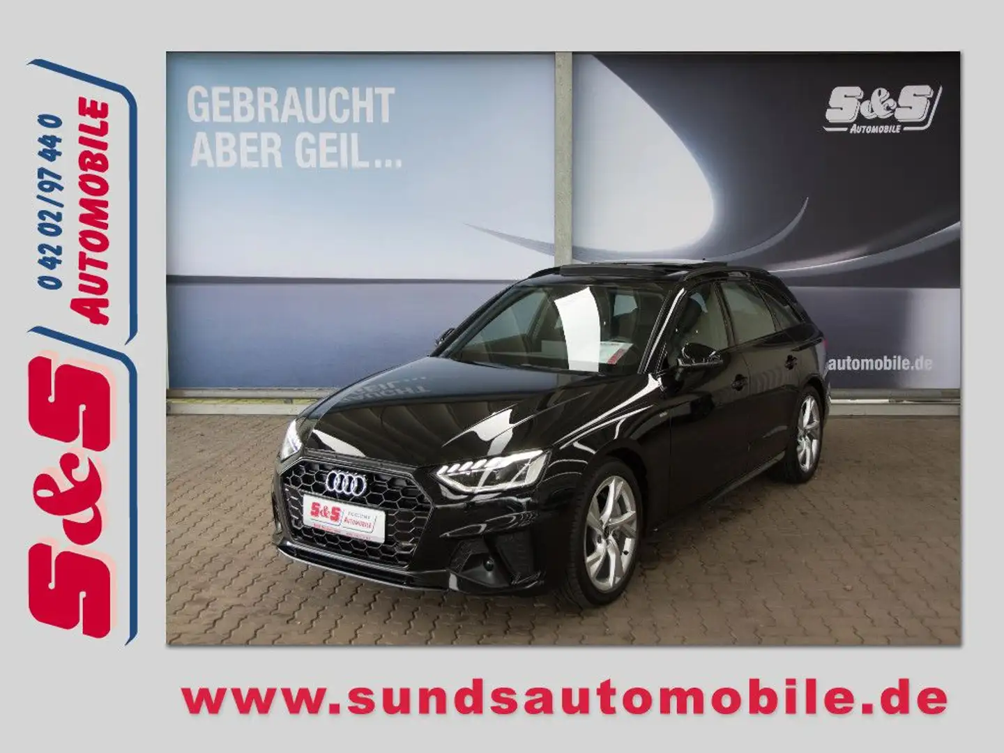 Audi A4 Avant 40 TDI S-line Optik black/LED/NAVI/PANO Schwarz - 1