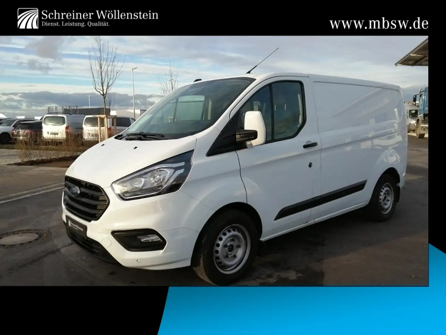 Ford Transit Custom 2.0 TDCi 300 L1 Trend KA Klima*AHK Blanc - 1