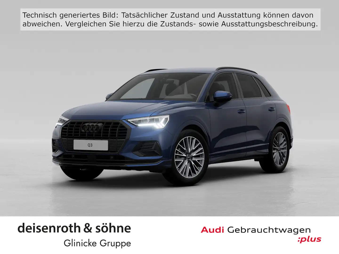 Audi Q3 advanced 35 TFSI S tr S line/AHK/LED/Nav/Kam/ Blau - 1