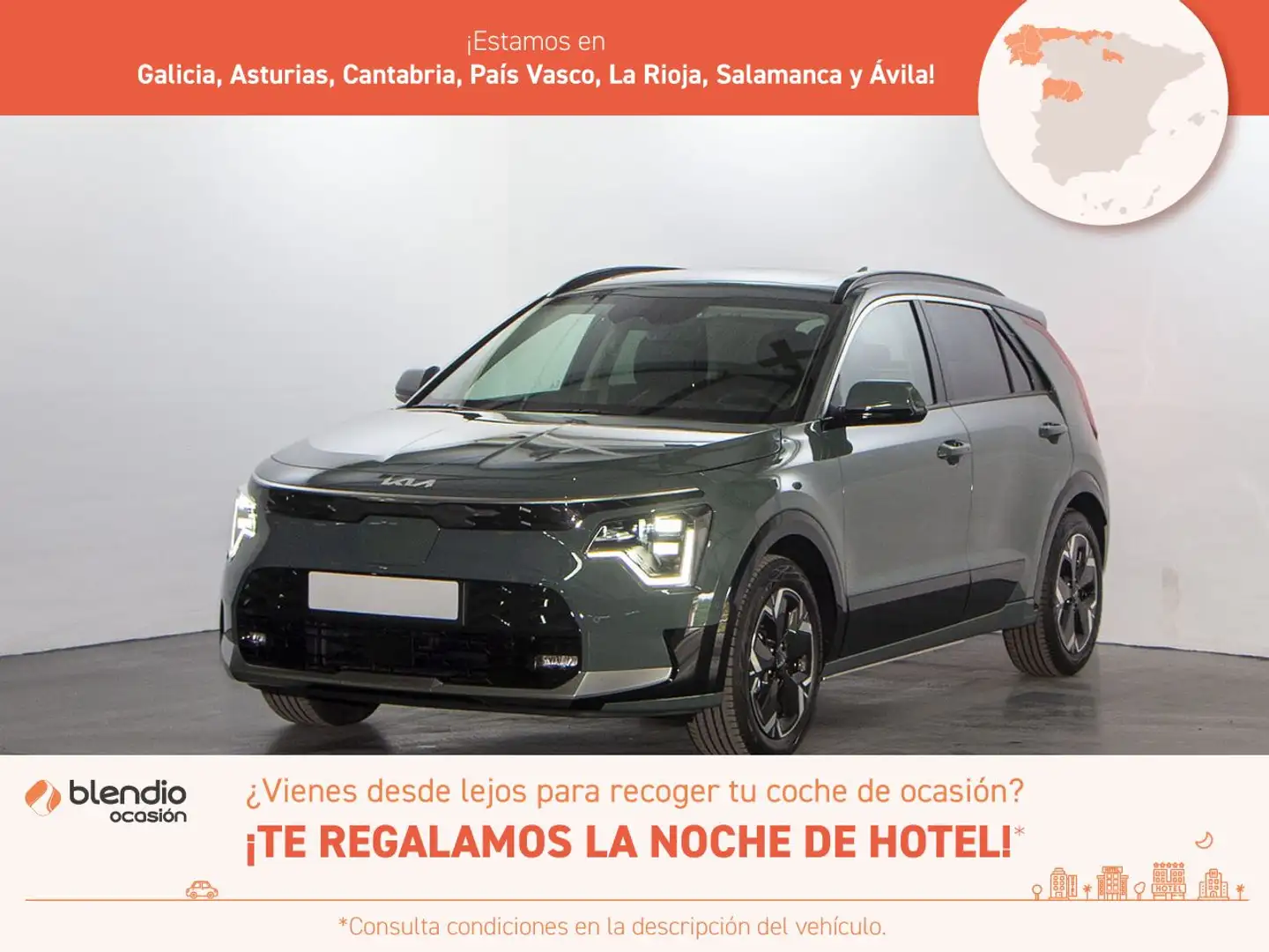 Kia Niro BEV 65KWH 150KW E-NIRO EMOTION 204 5P (PACK LUXURY Vert - 1