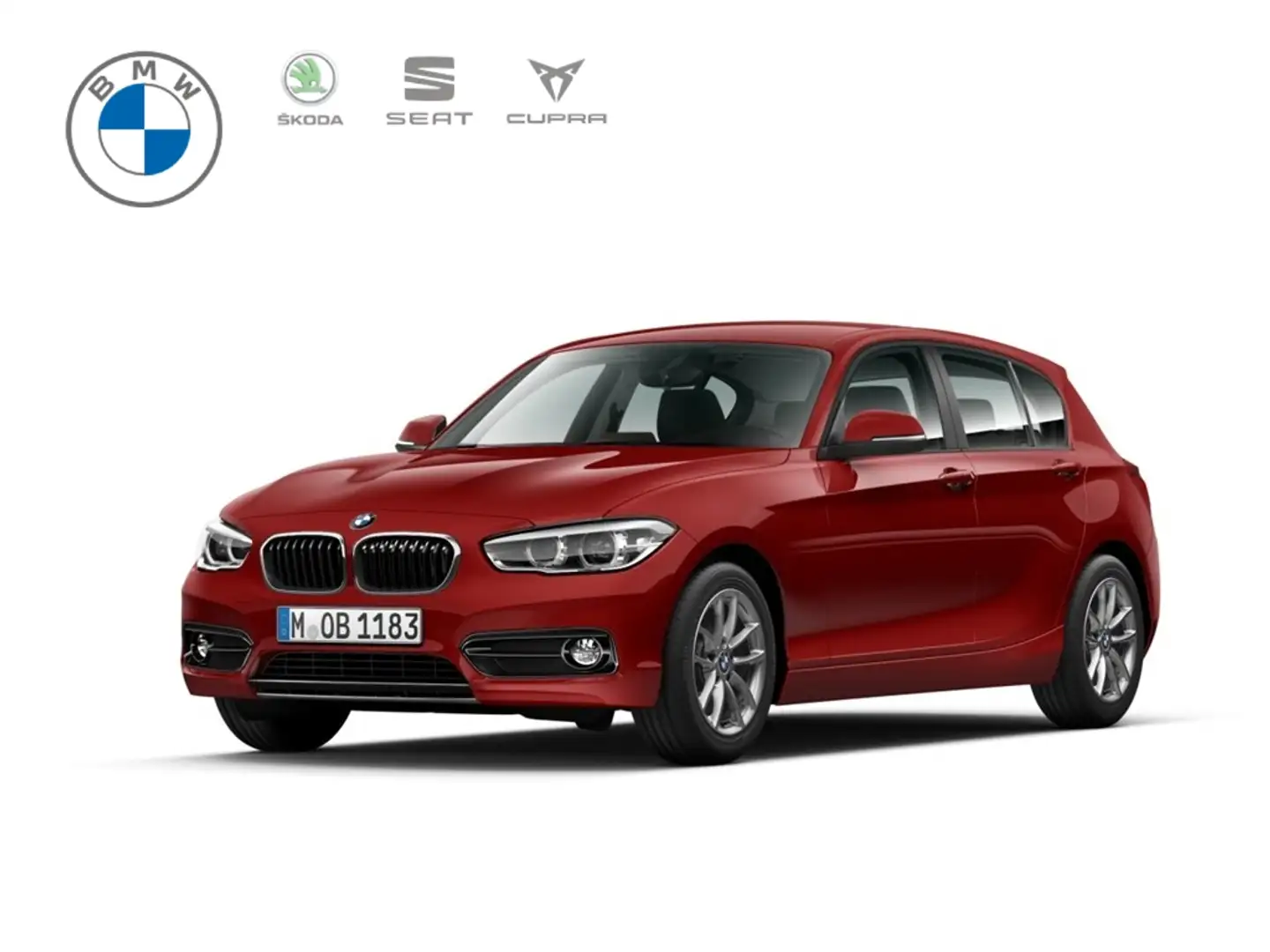 BMW 120 i Sport Line Navi Soundsystem LED ACC Klimaautom F Rood - 1