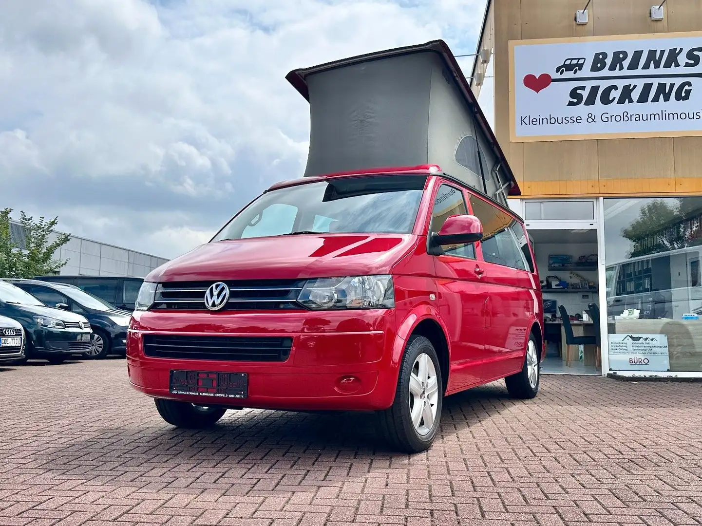 Volkswagen T5 California Beach 140PS/AUFSTELLDACH/79TKM Červená - 1