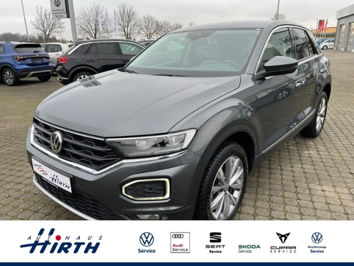 Volkswagen T-Roc Style 1.0 TSI LED+LEDER+ALU Grau - 1