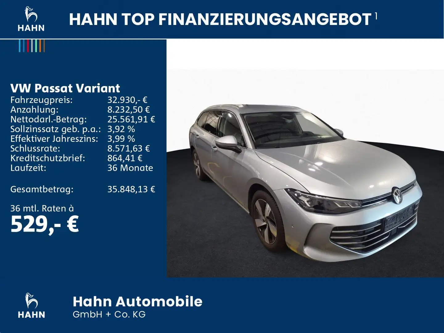 Volkswagen Passat Variant 1.5eTSI DSG Business 360° AHK LED Silber - 2