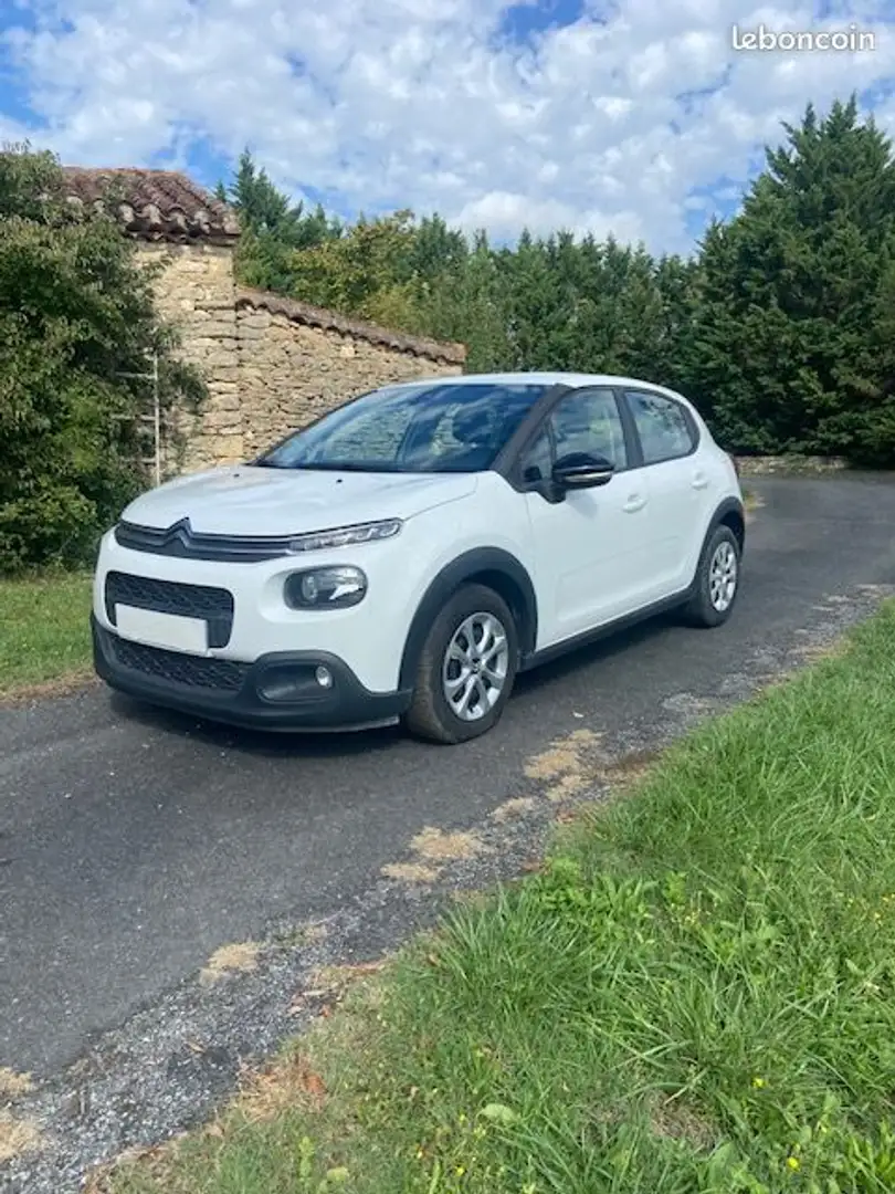 Citroen C3 v4 bhdi 75 bvm feel Blanc - 1
