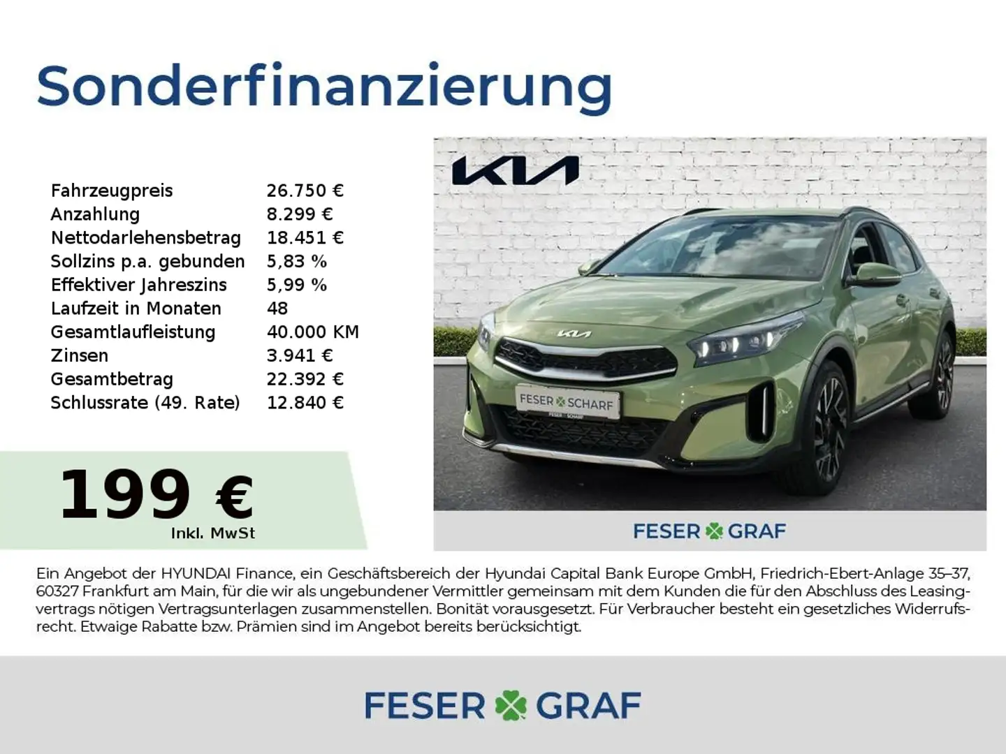 Kia XCeed 1.5T 140 SPIRIT XCLUSIVE Grün - 1