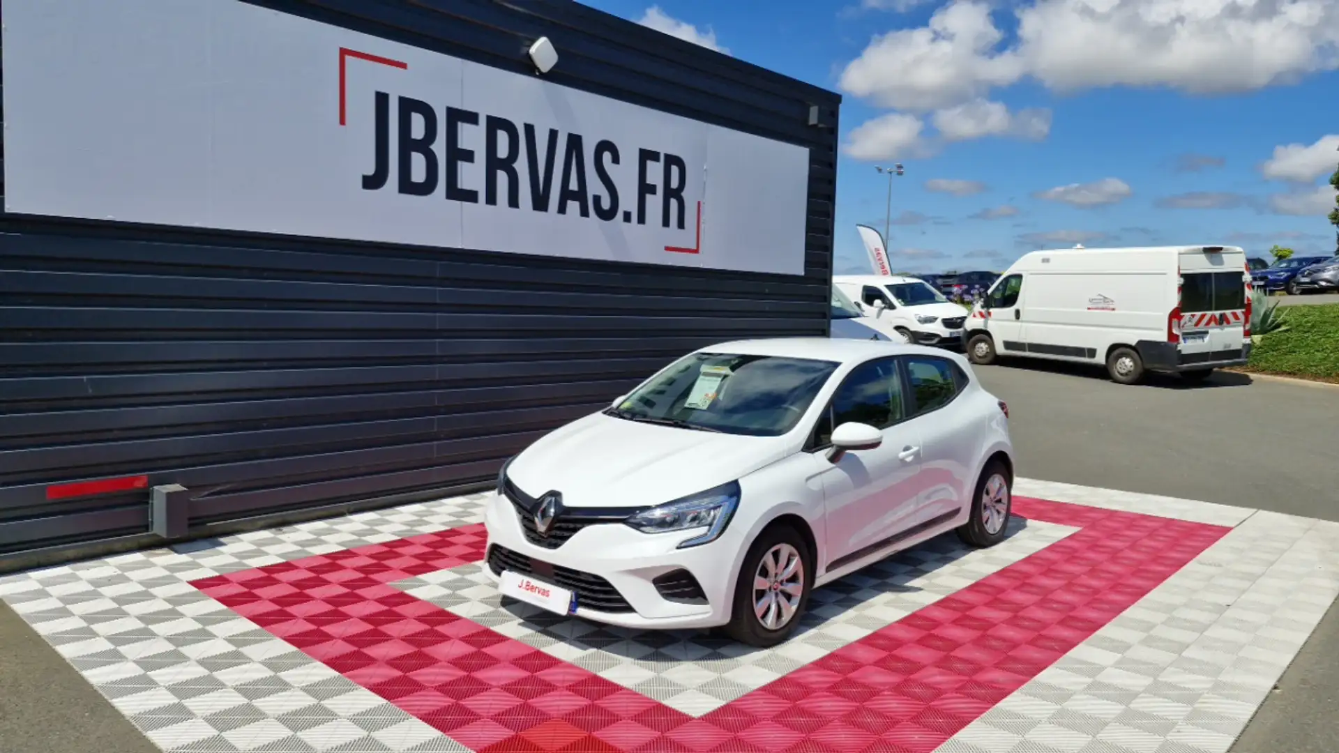 Renault Clio V SOCIETE CLIOBLUE DCI 85 AIR NAV Blanc - 1