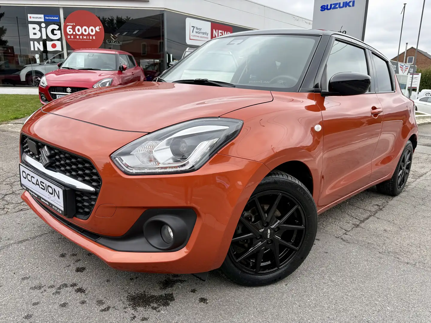 Suzuki Swift Swift 1.2i MHEV 12V GL+ GPS CVT - BOITE AUTO Oranje - 2