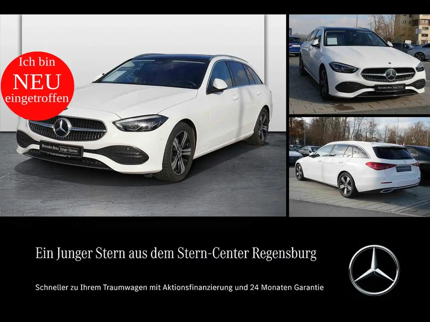 Mercedes-Benz C 220 d 4M T-Modell+Avantgarde+Pano.-Dach+Kamera Weiß - 1