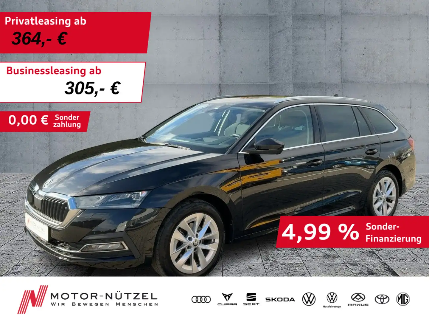 Skoda Octavia Combi 2.0 TDI DSG STYLE MATRIX+NAVI+AHK Schwarz - 1