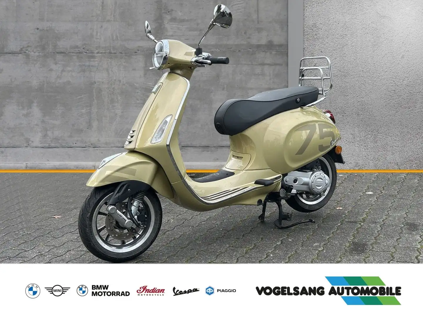 Vespa Primavera 50 Sondermodell 75 Jahre, Champagner G Gold - 1