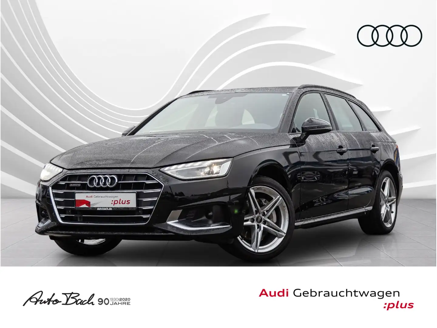 Audi A4 advanced 40TDI qu. Stronic Navi LED ACC Schwarz - 1