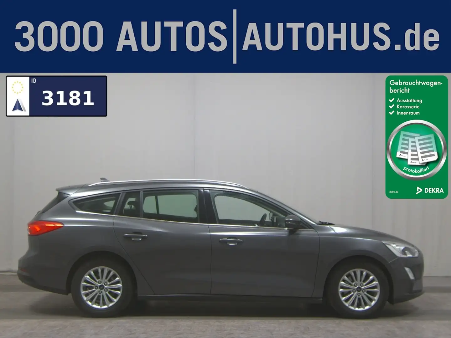 Ford Focus Turnier 1.5 EB Titanium Navi PDC ACC Shz Gris - 1