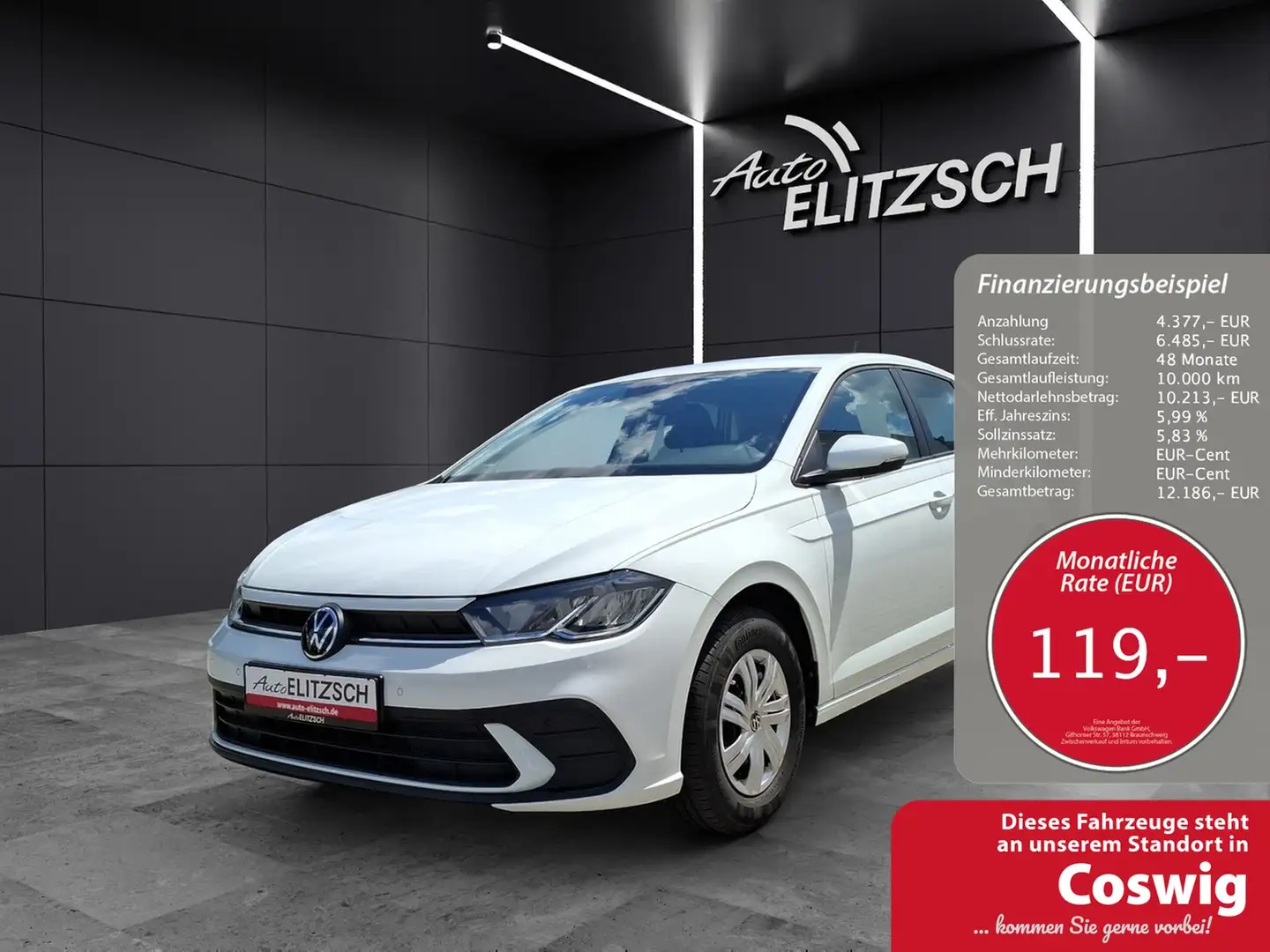 Volkswagen Polo 1.0 LED Klima AID PDC SHZ Weiß - 1