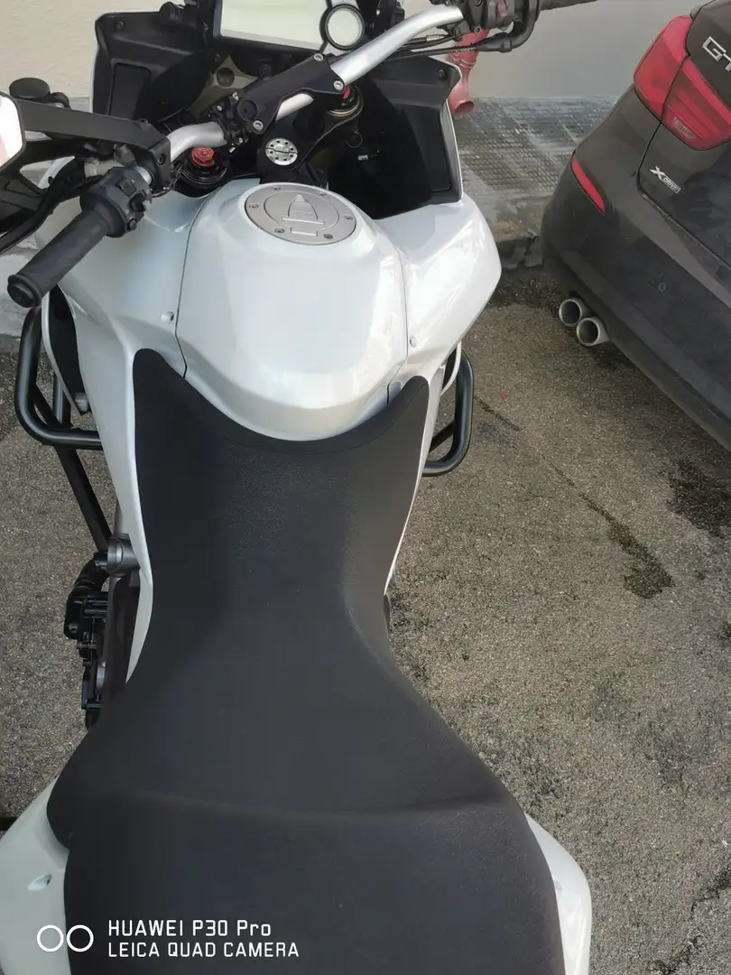 Ducati Multistrada 1200 icebergwhite, chit bauletto e sacche originali, Alb - 2
