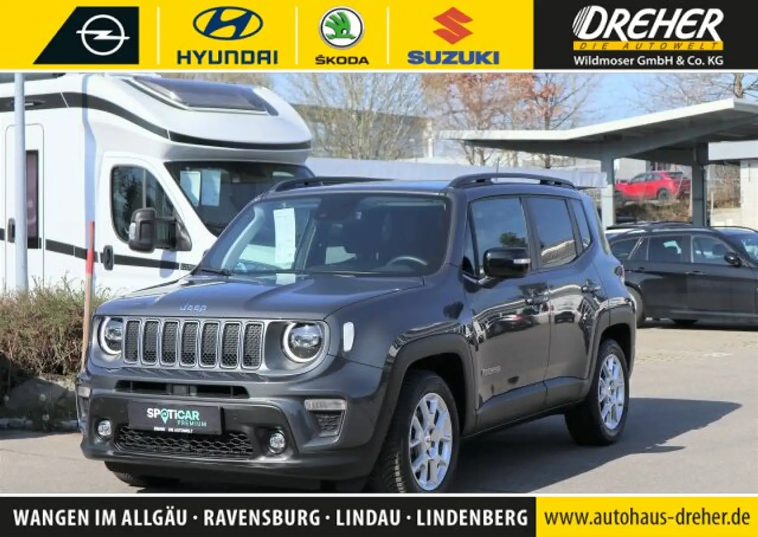 Jeep Renegade Renegade Mild Hybrid/Navi/RÜ-KAM/Tempomat/UVM.  S Grau - 1
