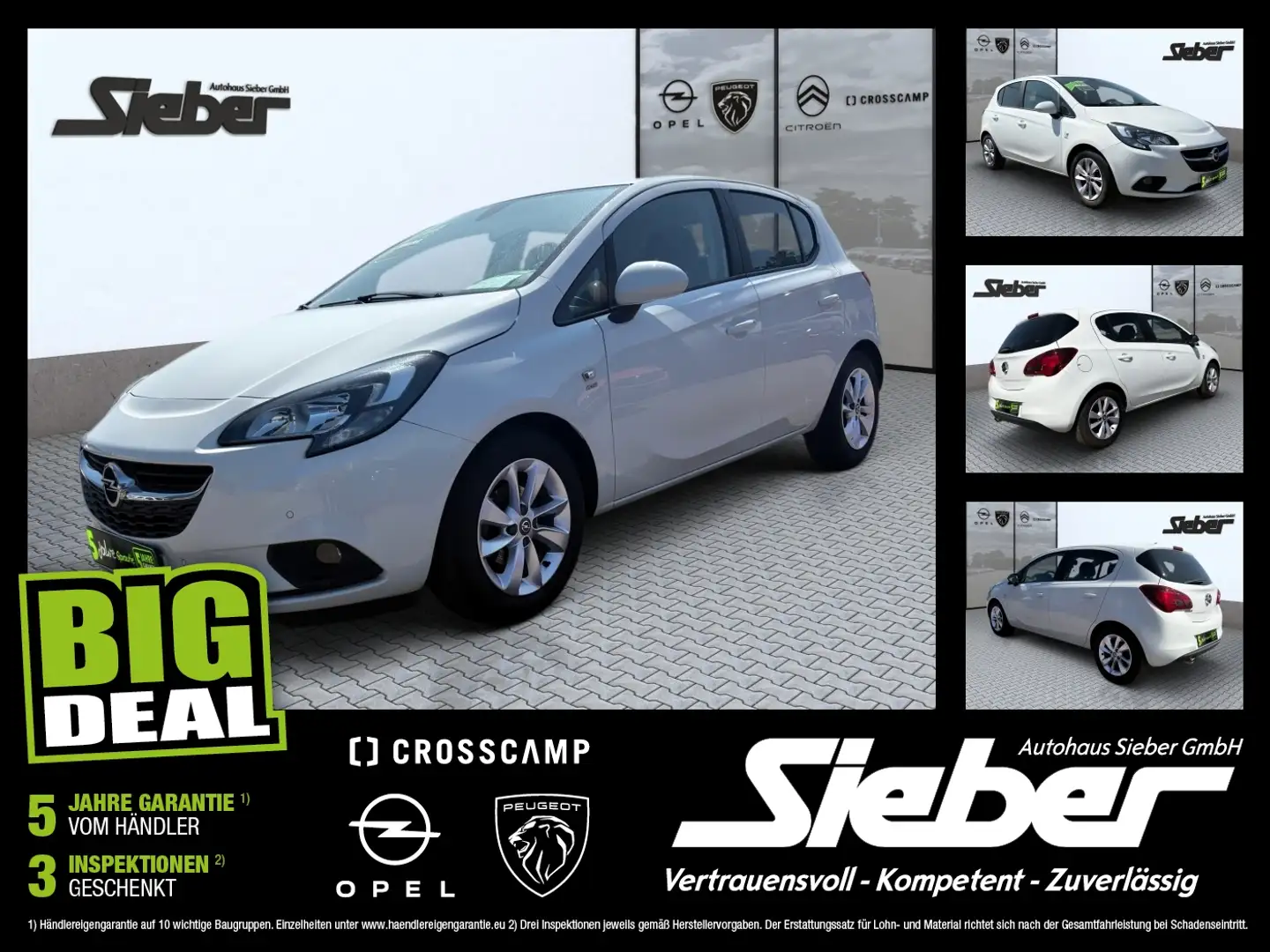 Opel Corsa E 1.4 Active Sitzhzg Kamera Tempomat Alb - 1