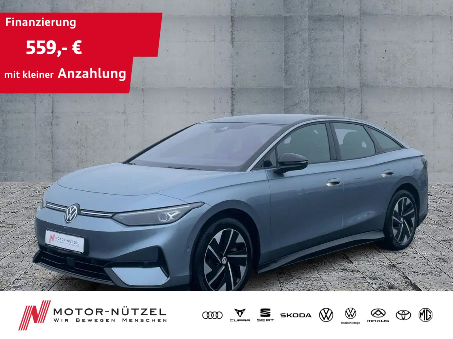 Volkswagen ID.7 Pro LED+NAVI+ACC+APP+SHZ+360°+PLA+HuD+19" Blau - 1