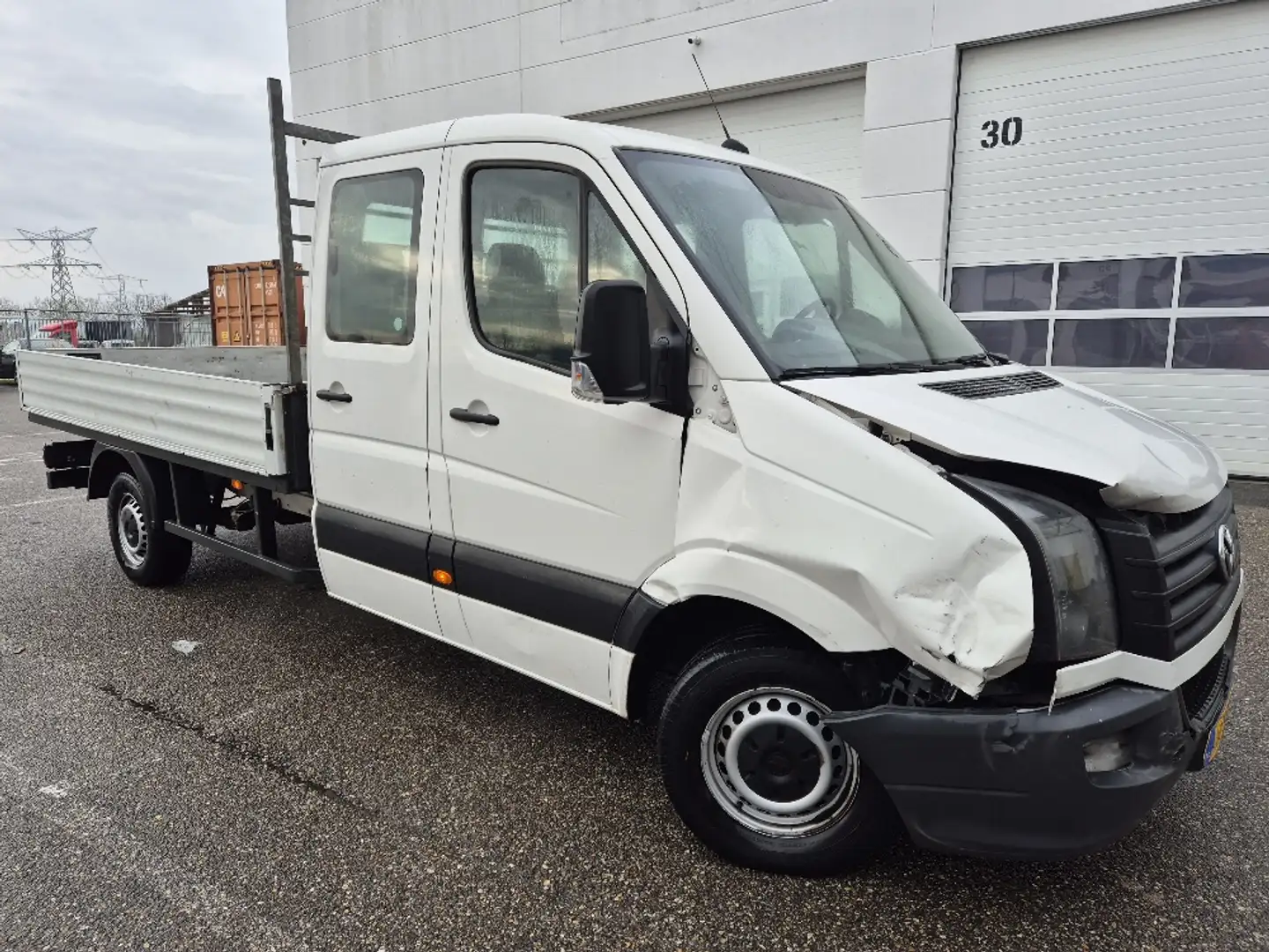 Volkswagen Crafter 50 2.0 TDI L4H1 DC 7-pers 164pk lichte schade airc Wit - 2