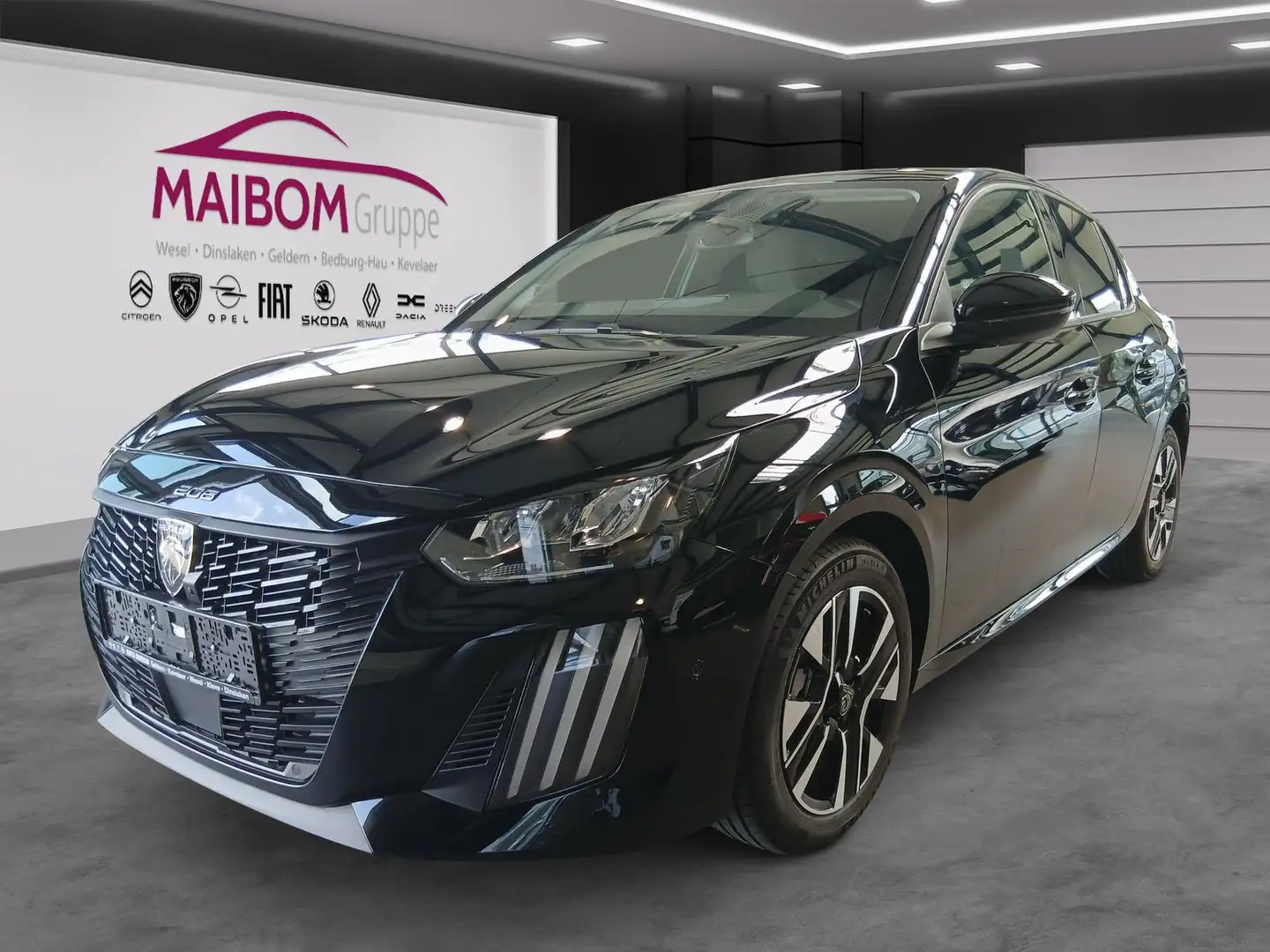 Peugeot 208 Allure 1.2 PureTech 100 ++ Navigation ++ Zwart - 1