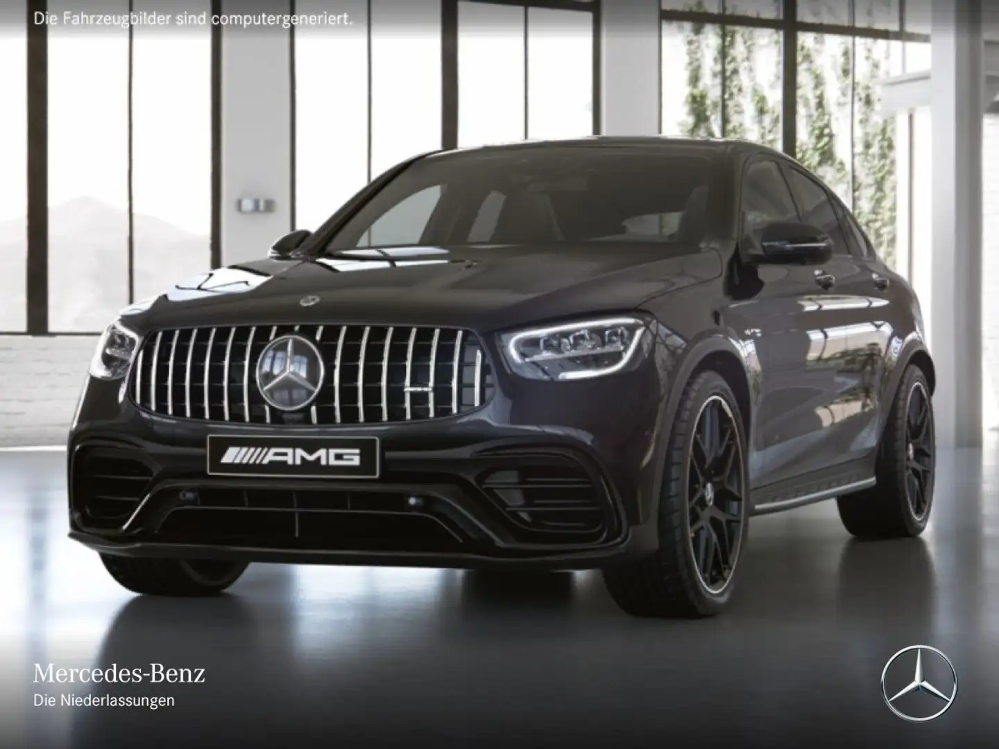 Mercedes-Benz GLC 63 AMG GLC 63 S Coupé 4M NIGHT+DRIVERS+360+LED+FAHRASS Noir - 2
