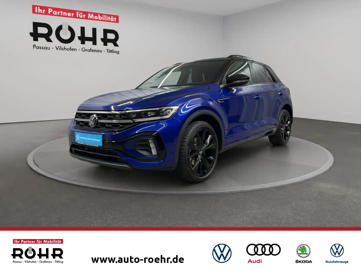 Volkswagen T-Roc R-Line (AHK.Standheizung.PANO.Navi) 1.5 TSI DSG Blau - 1
