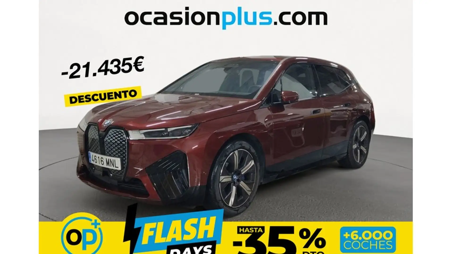 BMW iX xDrive 50 Rouge - 1