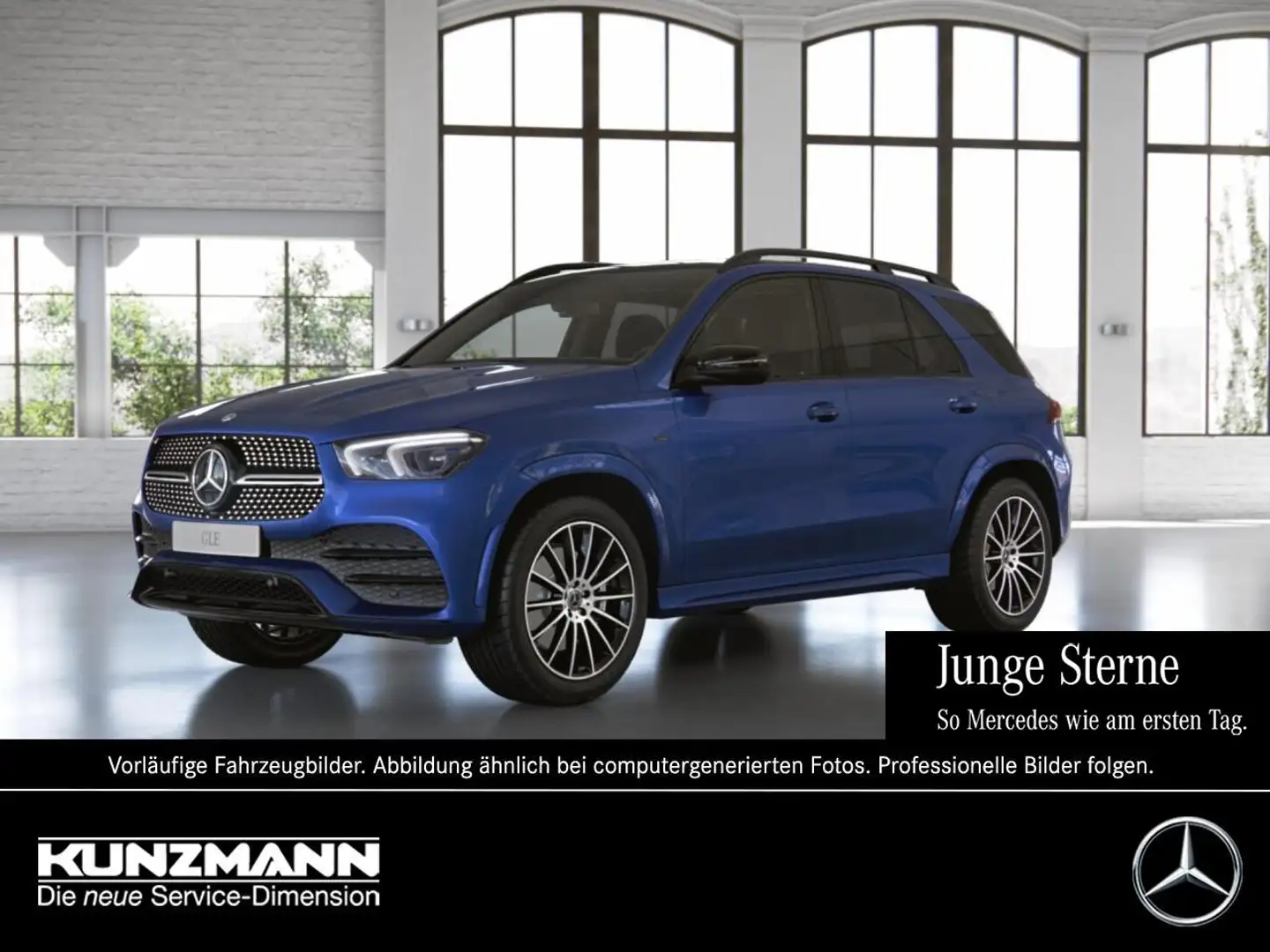 Mercedes-Benz GLE 350 de 4M AMG Night Panorama Memory 360° AHK Blau - 1