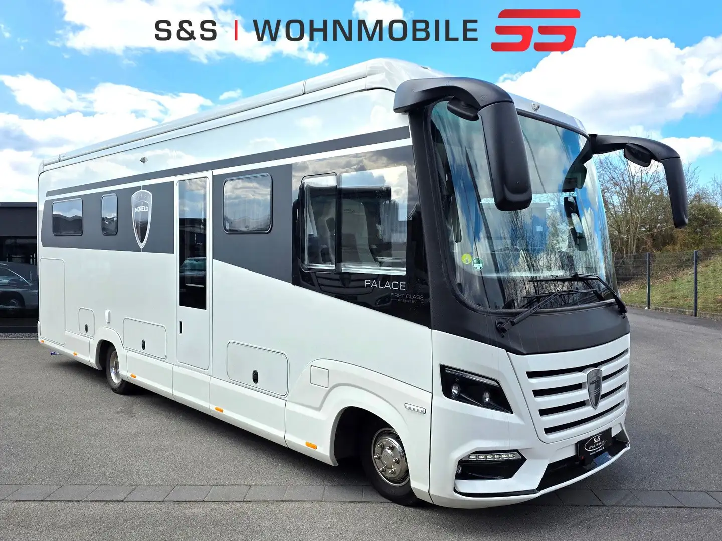Morelo Palace 90M XL Modell*1Hd./Hub/360°/Gastank/SAT* Weiß - 1