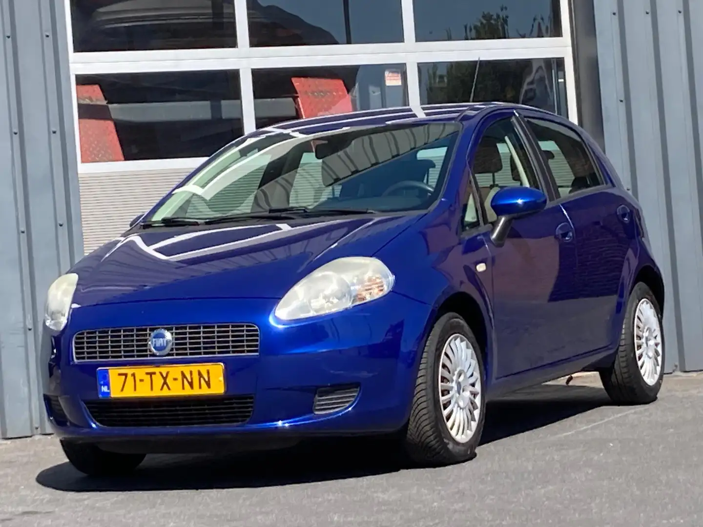 Fiat Grande Punto 1.4 Automaat Clima Tekhaak Cruise Blauw - 1