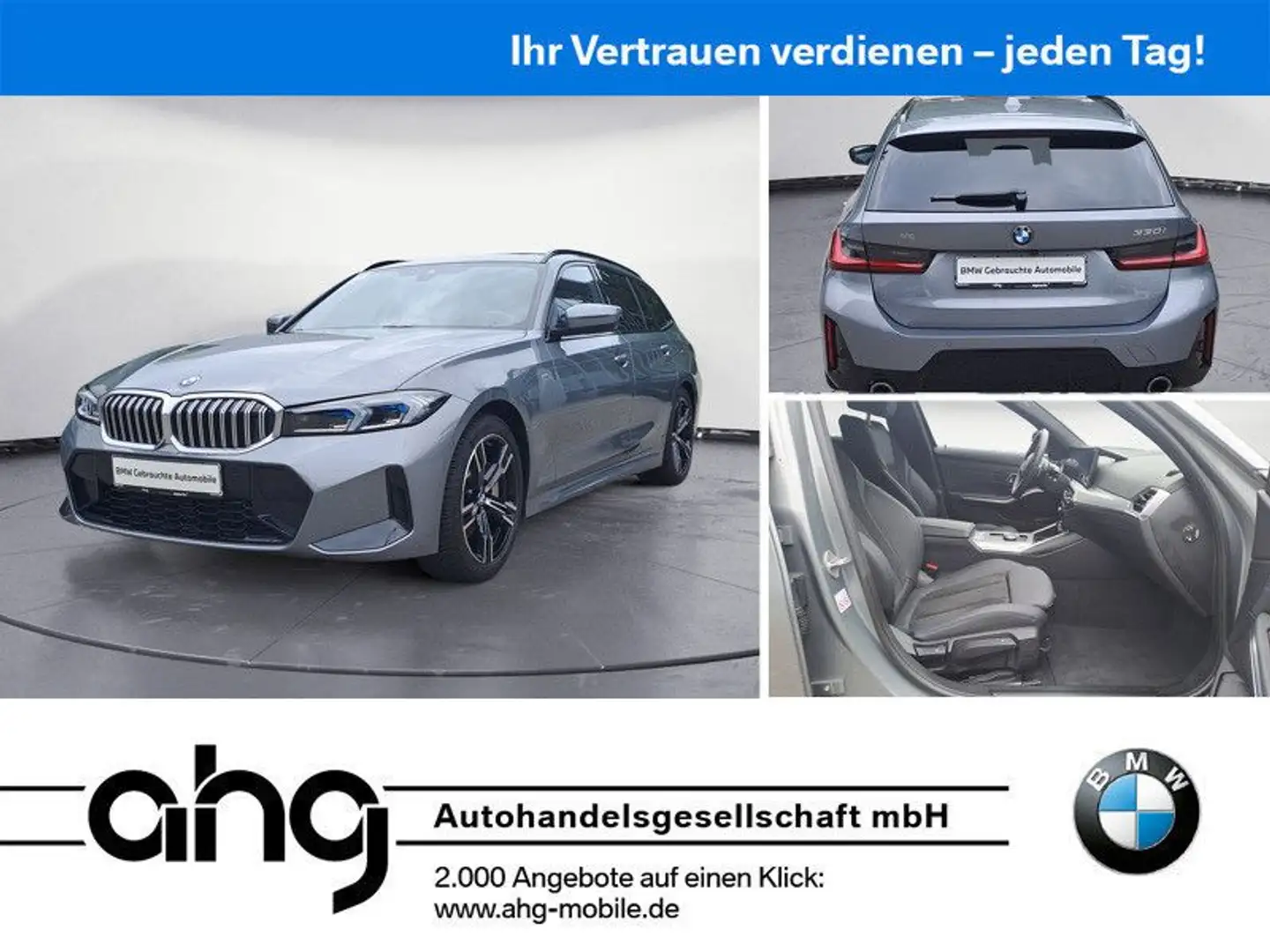 BMW 330 i Touring M-Sport *LiveCockpitNavi*Pano*Kamer Silber - 1