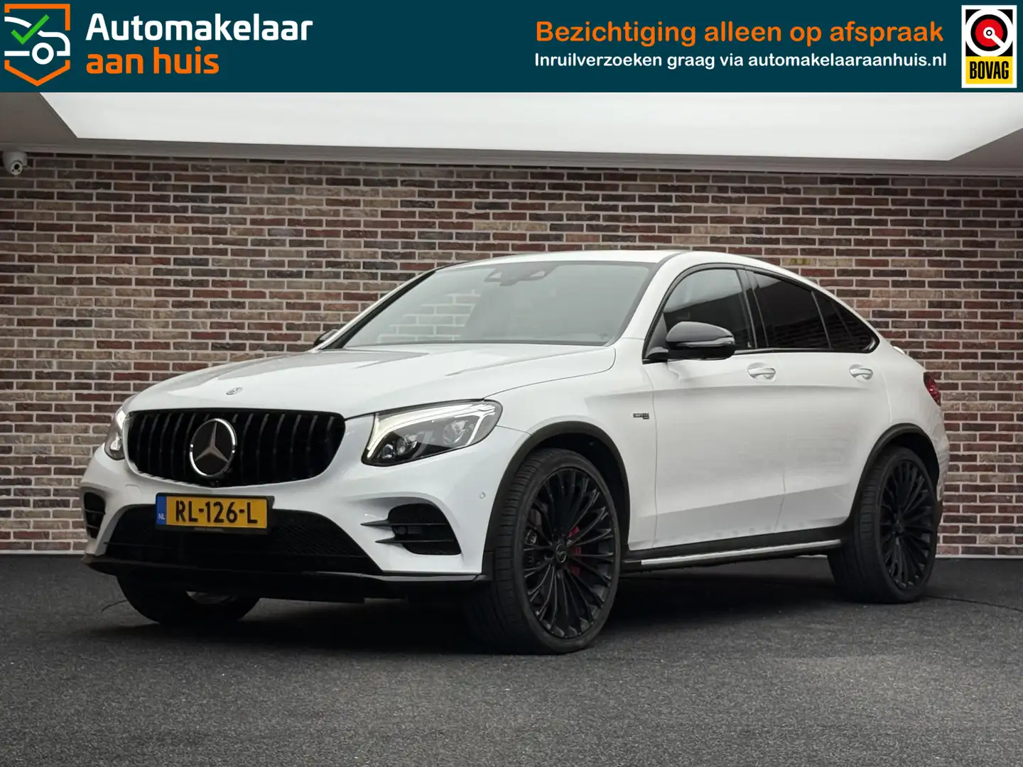 Mercedes-Benz GLC 43 AMG Coupé 4MATIC DAK SFEER LEDER 22INCH TREKHAAK 360 Wit - 1