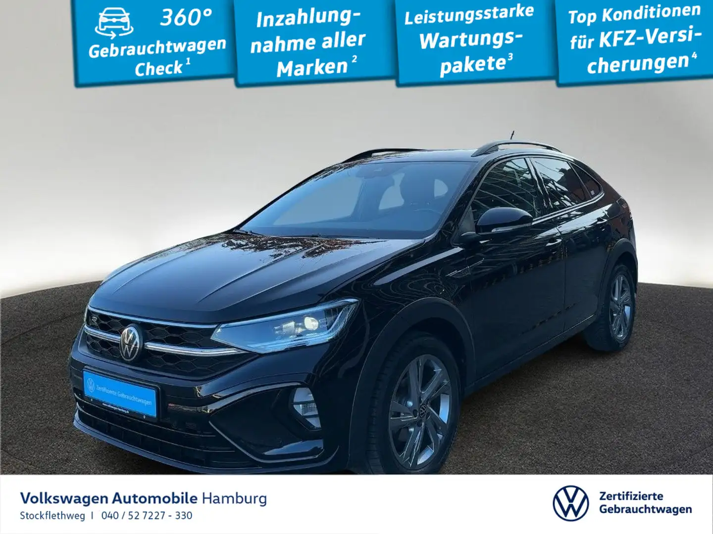Volkswagen Taigo 1.5 TSI R-Line DSG AHK Navi ACC IQ.Drive Schwarz - 1