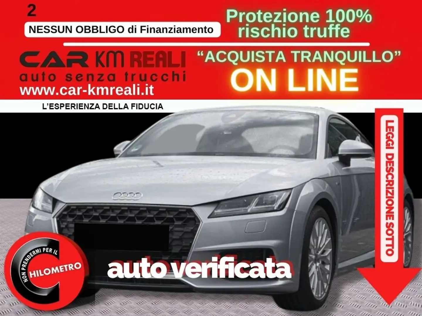 Audi TT Coupe 2.0 tfsi S line Argento - 1