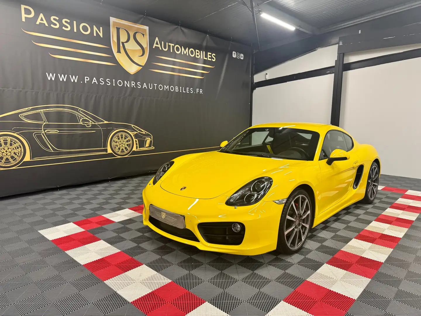 Porsche Cayman Cayman 981 S 3.4 325 CH Gelb - 1