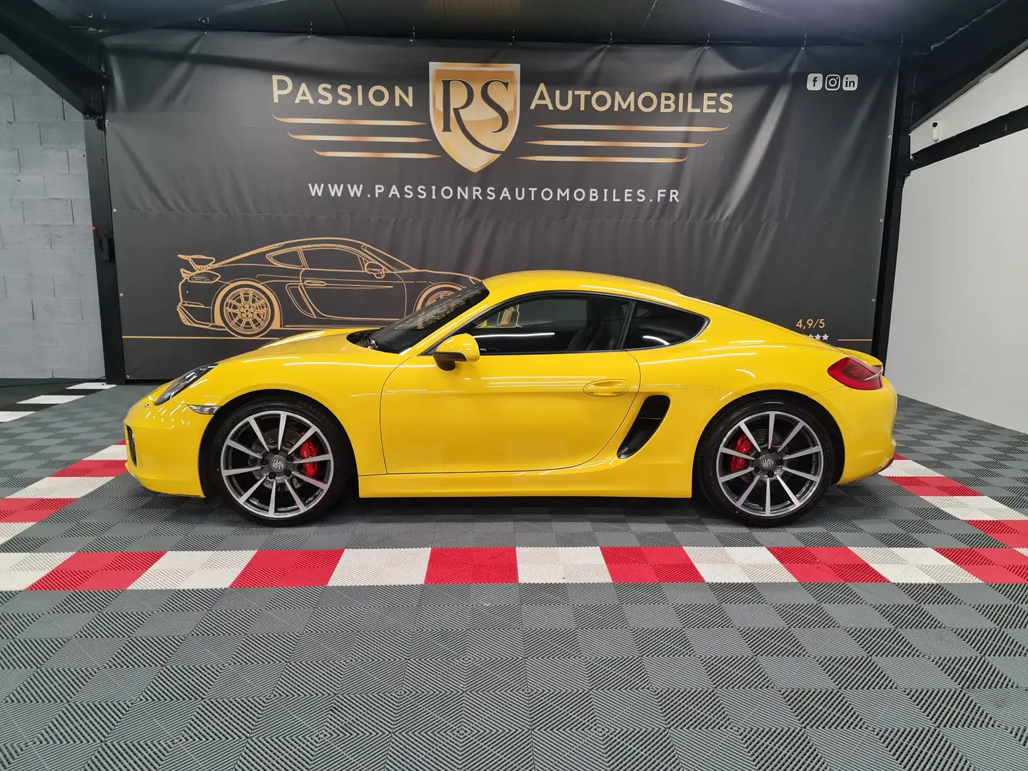 Porsche Cayman Cayman 981 S 3.4 325 CH Gelb - 2