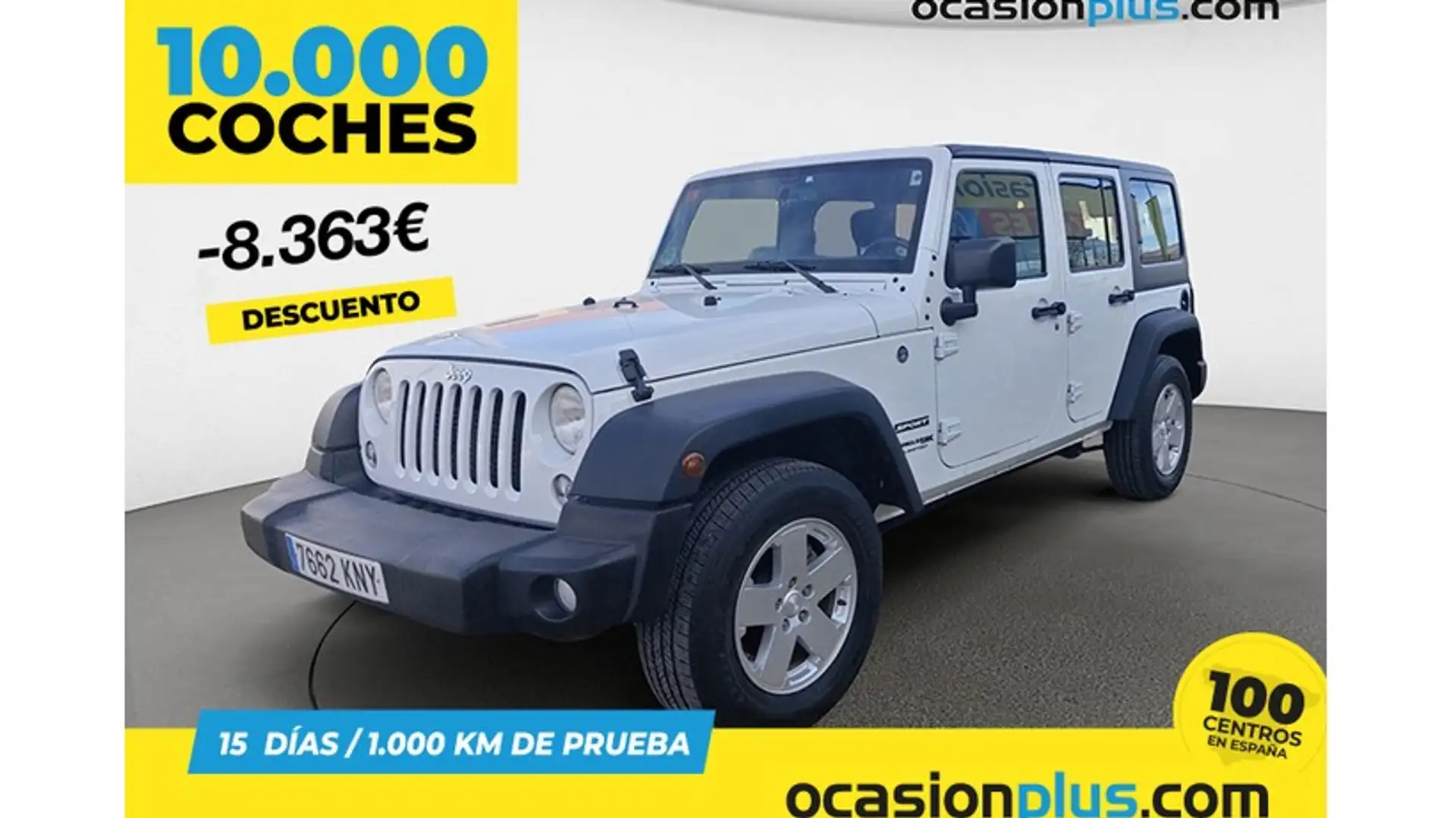 Jeep Wrangler 2.8CRD Sport Aut. Blanco - 1