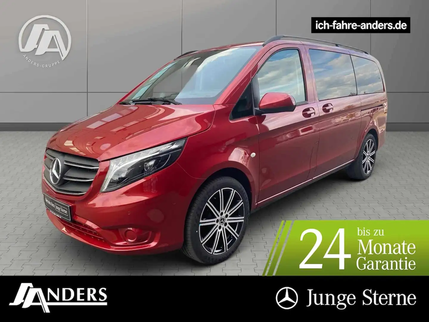 Mercedes-Benz Vito 114 Tourer Lang RFK*Distro*Parktro Roşu - 1