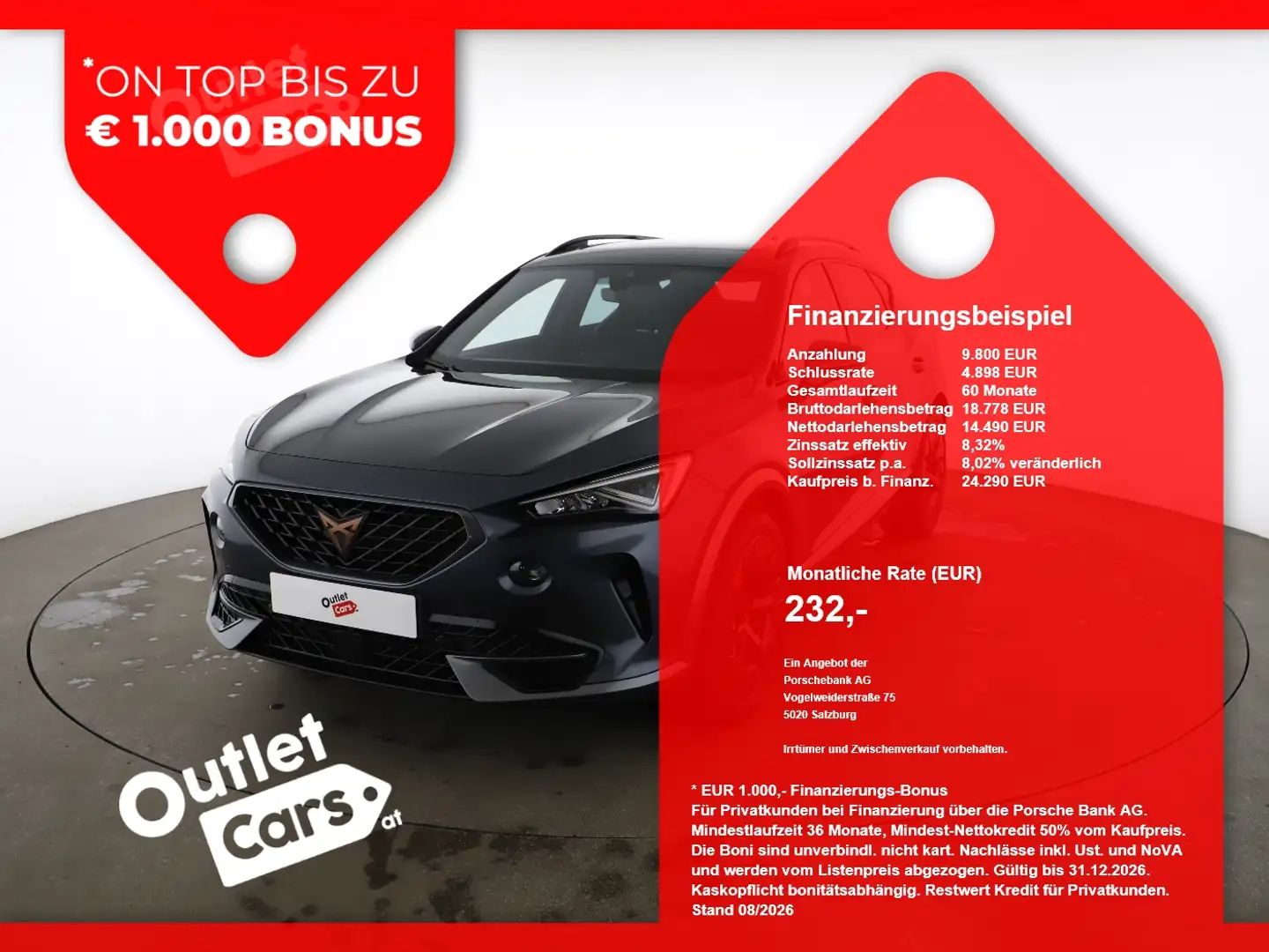 CUPRA Formentor 2.0 TDI 4Drive Pano+ASSIST+AHK+LED+RFK Grau - 1
