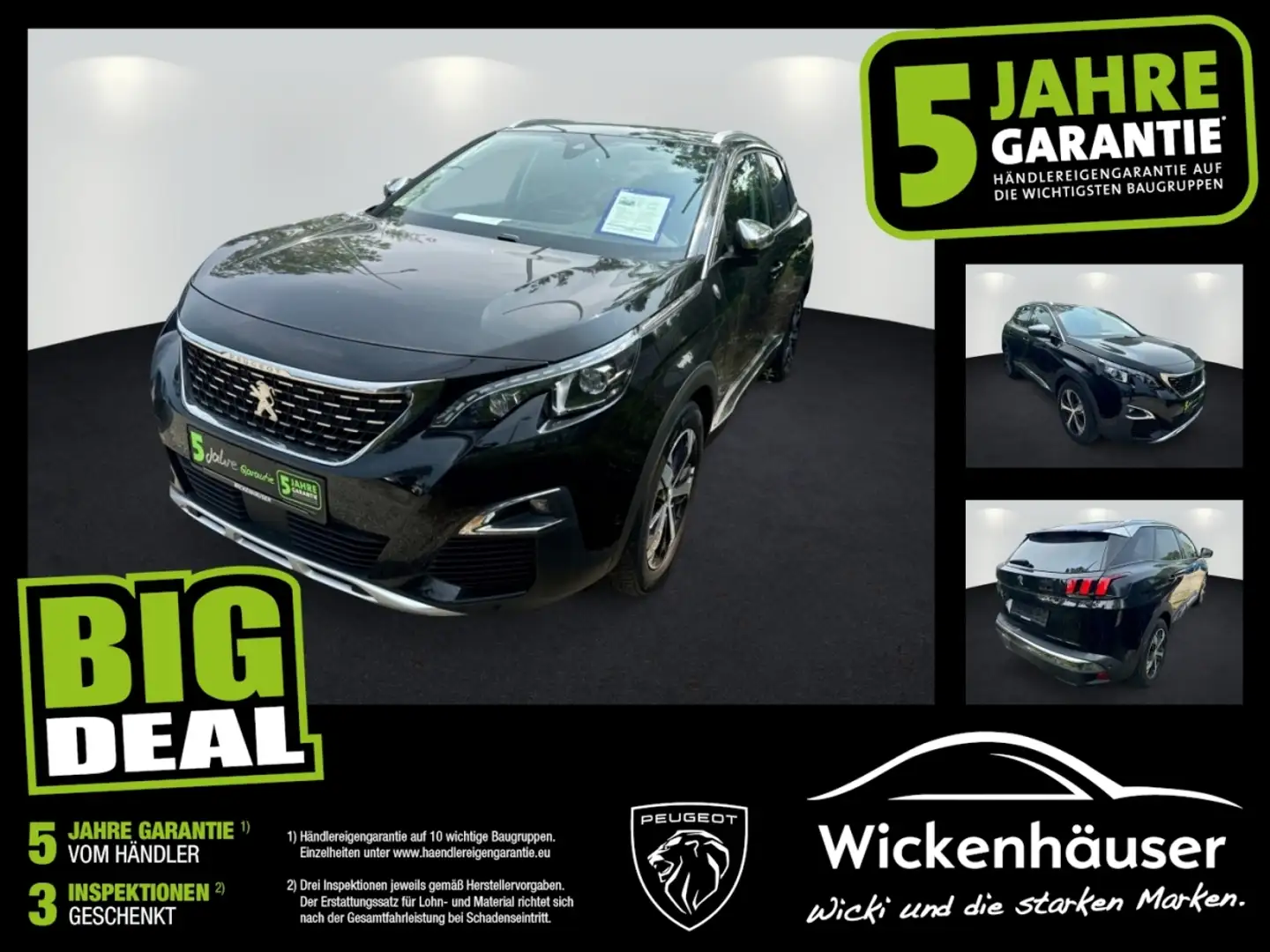 Peugeot 3008 PureTech 130 Crossway Navi Kamera KeyLess Schwarz - 1