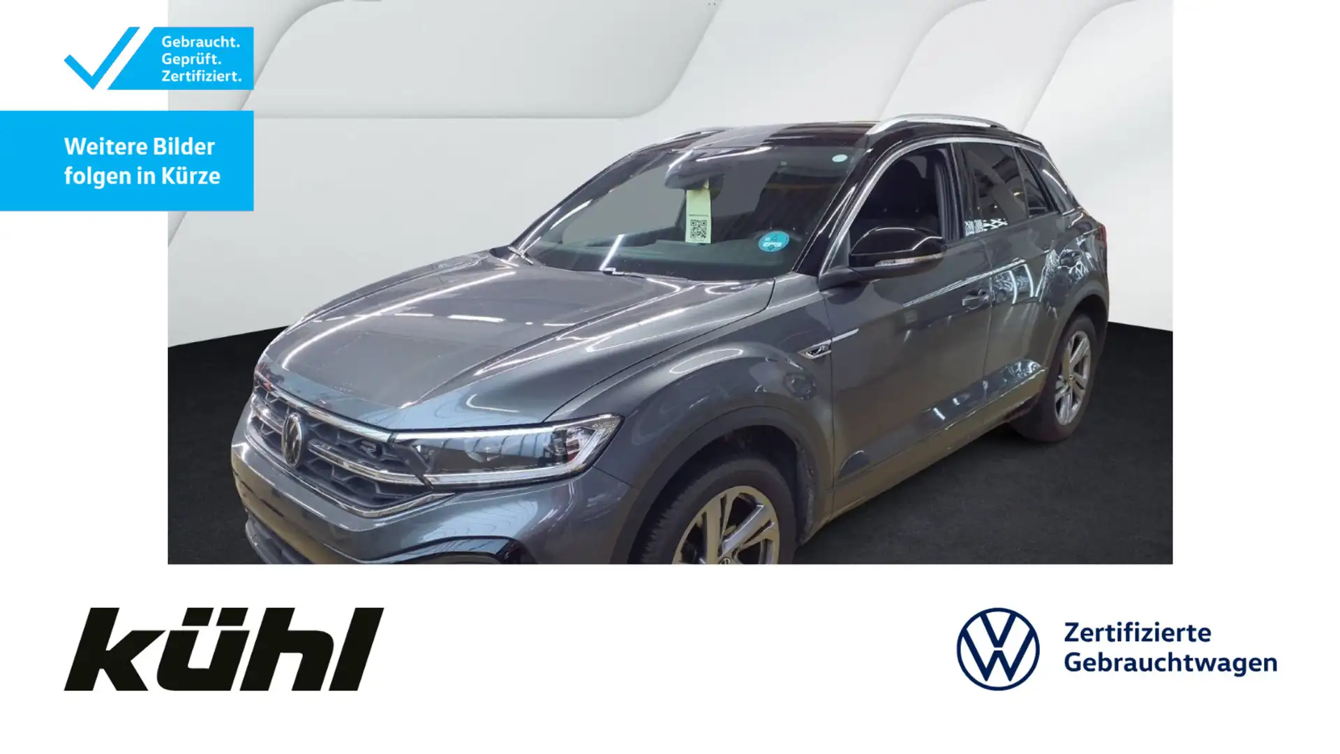 Volkswagen T-Roc 1.5 TSI DSG R-Line LED+/ACC/Kamera/App/Nav Grau - 1