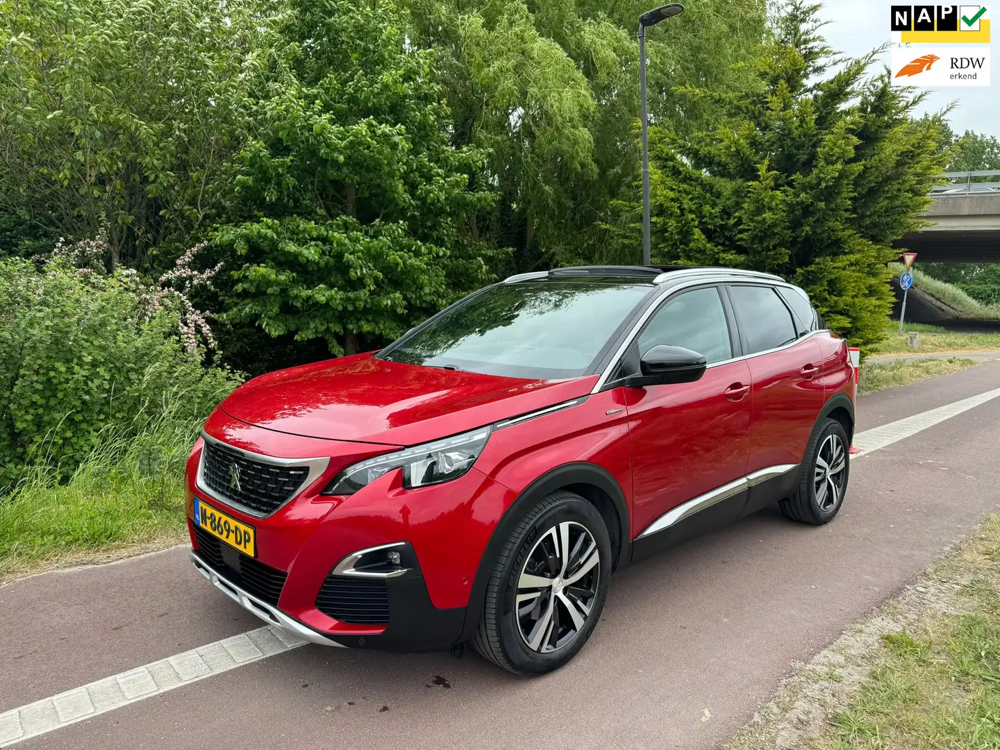 Peugeot 3008 1.6 e-THP GT Line|Panodak|Autom.|Luxe| Rojo - 1