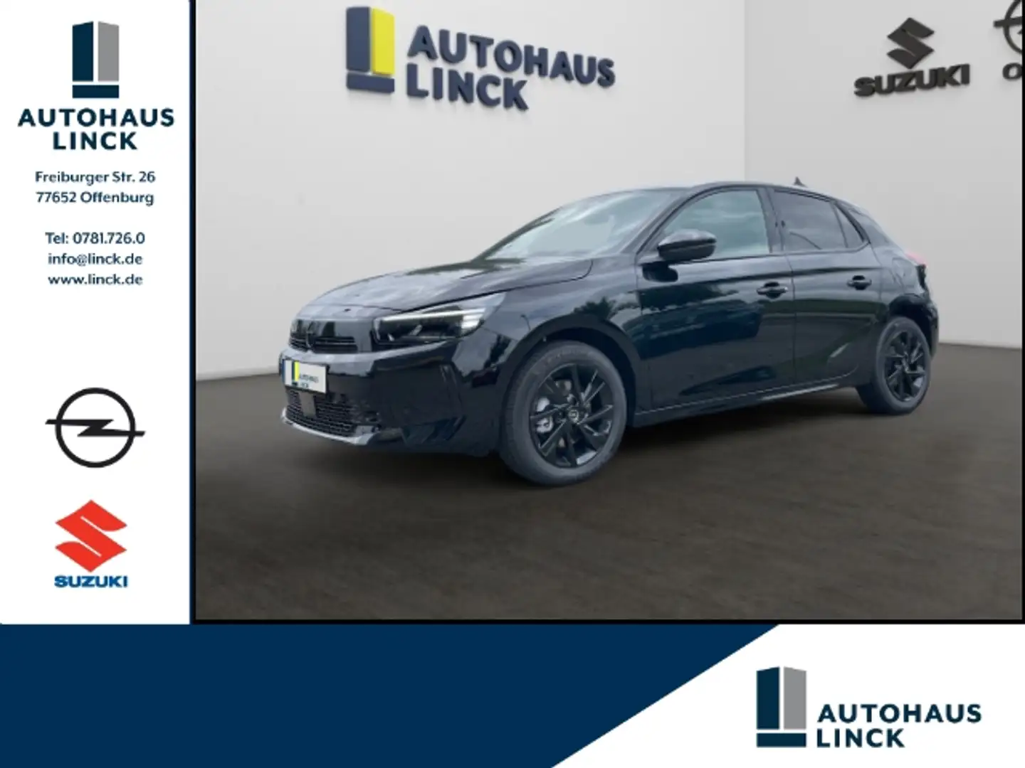 Opel Corsa F GS 1.2 Turbo EU6e Navi Keyless Go Klima Schwarz - 1