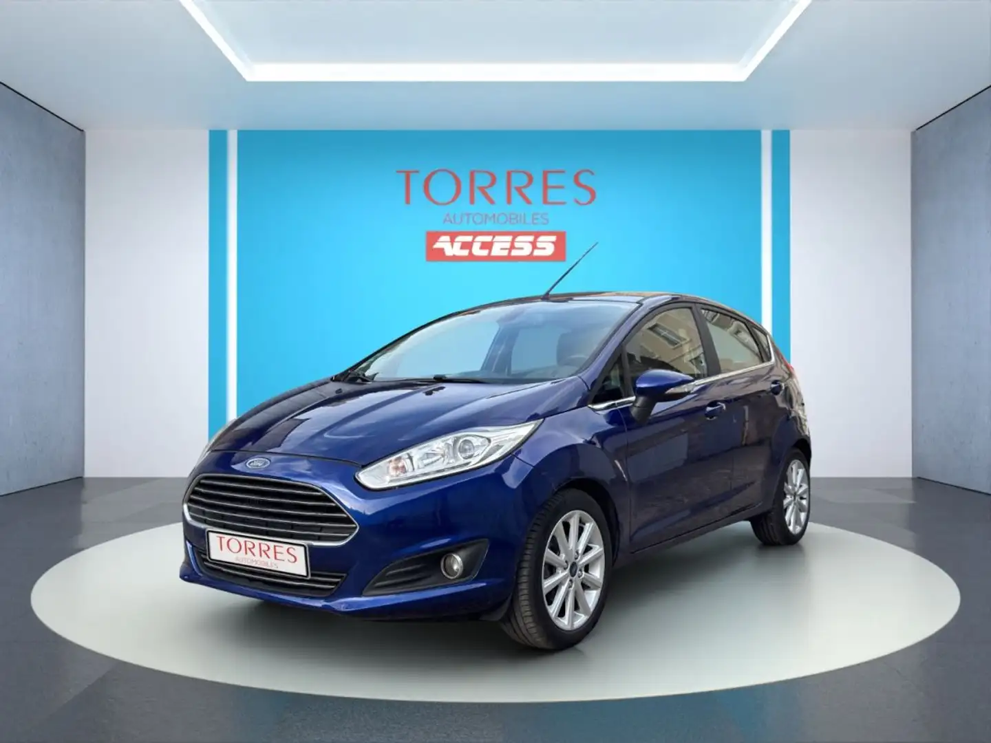 Ford Fiesta 1.5 tdci titanium 2ème main Bleu - 2