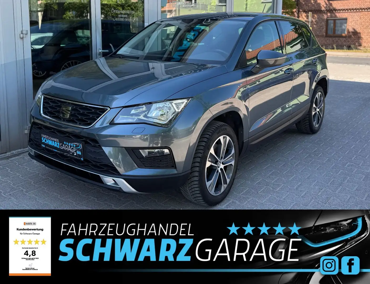 SEAT Ateca Style*PDC*ALLWETTER*TEMPOMAT* Grijs - 1