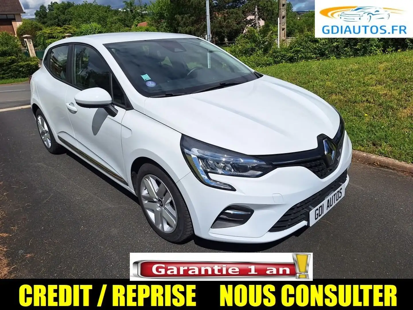 Renault Clio TCe 100 Business Garantie 12 Mois Reprise Possible Blanc - 1