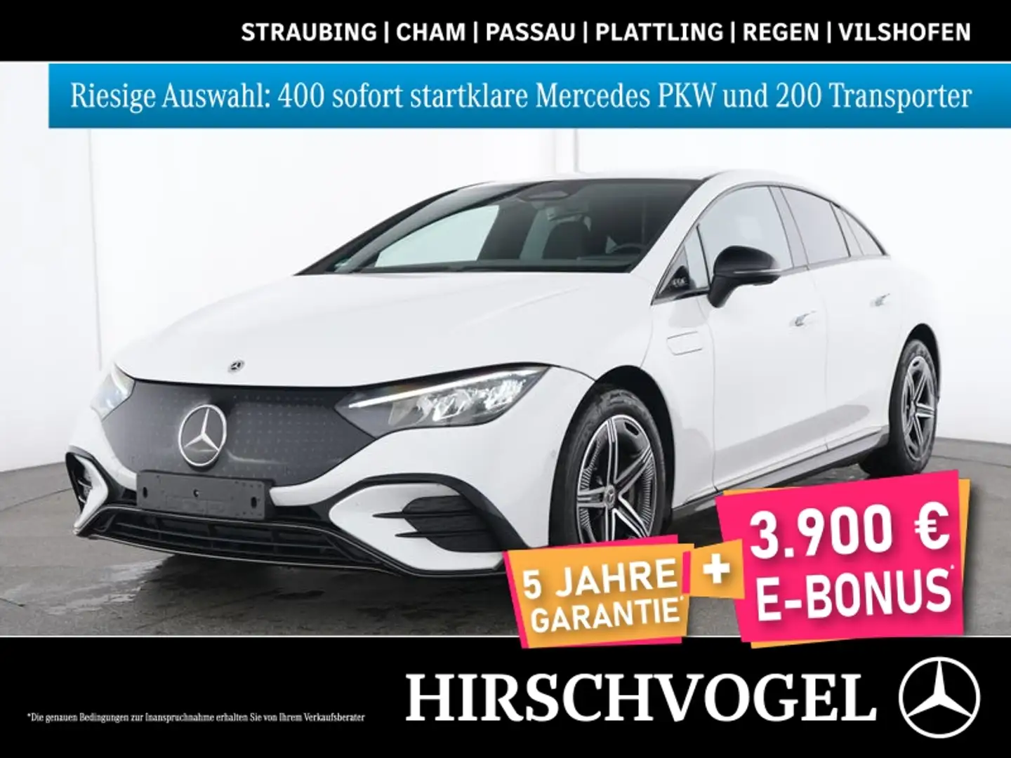 Mercedes-Benz EQE 500 4M AMG-Line/Electric Art+Night+AHK+DISTR Weiß - 1