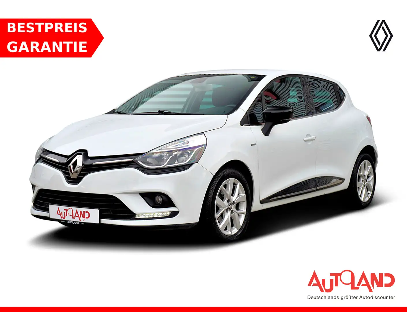 Renault Clio 0.9 TCE Limited Navi Sitzheizung Klimaaut. Weiß - 1