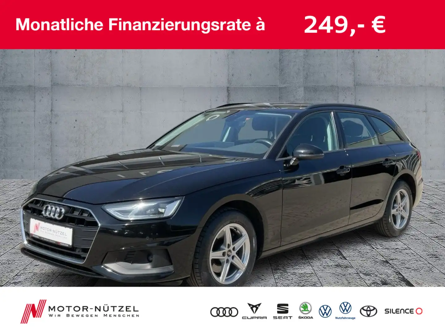 Audi A4 30 TDI S-TR NAVI+DAB+2xPDC+ACC+LM+SHZ Noir - 1